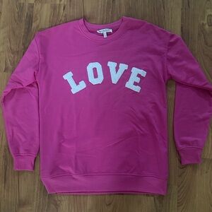 Workshop Republic Clothing Pink Crewneck Sweater